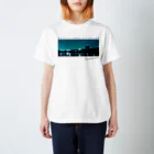 音楽と釣りのFishing Spot T shirts Seabass Regular Fit T-Shirt