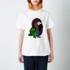 Cody the LovebirdのChubby Bird ヒオウギインコ スタンダードTシャツ