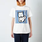 キッズポケットのわんわんストライプ青 Regular Fit T-Shirt