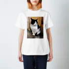 猫和尚のＴシャツ屋さんの神社の猫 スタンダードTシャツ