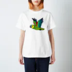 TORINOSUのアオボウシインコ スタンダードTシャツ