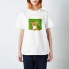 くろさわゆいのもふもふ柴犬 Regular Fit T-Shirt