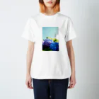 miukissimoの青空と紫陽花 Regular Fit T-Shirt