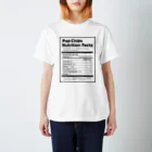 Design For EverydayのNutrition Facts（栄養成分表） Regular Fit T-Shirt