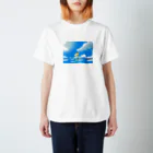 かぼちゃの花と空Tシャツ Regular Fit T-Shirt