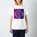 小枝[FunCoMadeメンバー]のMANDARA-purple&light blue- スタンダードTシャツ