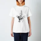 sakamichi_goodsのFlowers Sketch Regular Fit T-Shirt
