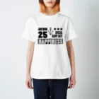 red smileのHappinessイカリマーク（黒） Regular Fit T-Shirt