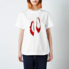 circle and dropsのあかいくつ Regular Fit T-Shirt