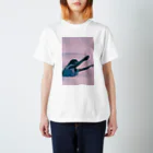 nemuriの「u me」 pink Regular Fit T-Shirt