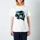 夜舟の黒紫陽花 Regular Fit T-Shirt