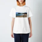 旅先pics📸の曇りの日の糸島の砂浜 スタンダードTシャツ