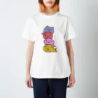 おで工房のスコティッシュのフォーちゃん【重なり】 Regular Fit T-Shirt