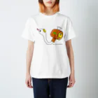 キャラファク・世界一売れていないざつゆるキャラデザイナーの縁起のいい　へびこばんちゃん Regular Fit T-Shirt