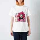 半熟たまこのふとまゆ女子高生 スタンダードTシャツ