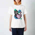 ~Good Luck Charm~　海月叶音の【再販】ほっこりクマさん　背景付version Regular Fit T-Shirt