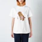 こぐま犬てんすけグッズショップのこぐま犬の開きポーズ Regular Fit T-Shirt