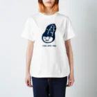 ジャスタキッチンのニヤッとピーナツ娘（紺） Regular Fit T-Shirt