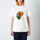 Com illustrationのそよそよチューリップ Regular Fit T-Shirt