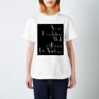 Mr.Rightのレトロなモノクロファッション「Your Resolution Will Bring Us Victory」 スタンダードTシャツ