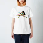 𝘼  yunaの虹色テニスTシャツ Regular Fit T-Shirt