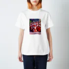 かよコーンショップの夜桜カラーコーン Regular Fit T-Shirt