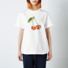 凩 灯の艶々🍒さくらんぼ Regular Fit T-Shirt