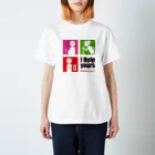 T-jet's Illustration...のI help yours!　弱者の方にも優しく（淡色） スタンダードTシャツ