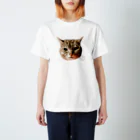 げんきもりもりのぽろにゃん猫のシュラ Regular Fit T-Shirt