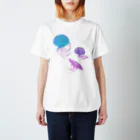 IENITY　/　MOON SIDEのJelly Fish #Purple Regular Fit T-Shirt