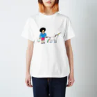 花くまゆうさくのユニコーンと散歩 Regular Fit T-Shirt