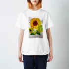 atorie-tetsu2020の花 Tシャツ　ひまわり スタンダードTシャツ