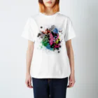 猫鳴きのpainted mnt Regular Fit T-Shirt