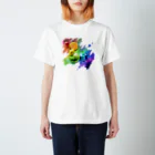 SATOON SUZURI  STORE (SSS)の虹色フルーツ盛り合わせ スタンダードTシャツ