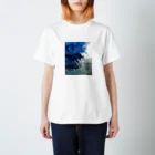 AMINOR (エーマイナー)のWall Paint Blue Regular Fit T-Shirt