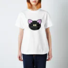 ぉ､≠″ σ め＜″ゐのくろい ねこ Regular Fit T-Shirt