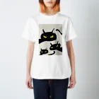 99ZADKIELの目つき悪い黒猫T Regular Fit T-Shirt