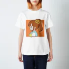 かわいいもののおみせ　いそぎんちゃくのひまわりポニテちゃん スタンダードTシャツ