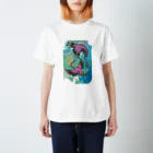 足立淳の二羽の鶴のTシャツ  Regular Fit T-Shirt