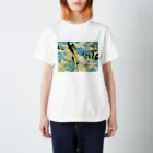 Planet Evansのアロハな花柄　イエロー Regular Fit T-Shirt