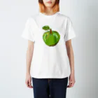 funny globuleのロックの果実(青) Regular Fit T-Shirt