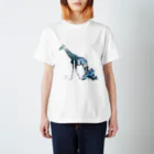 savannah soldierのマーブルシリーズ ジラフ Regular Fit T-Shirt