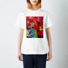 shiho_artのGarden -Red- Regular Fit T-Shirt