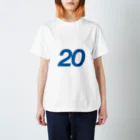 ふしめTシャツの20歳のふしめ (Blue) Regular Fit T-Shirt