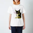 TAKUYA DESIGN WORKSの8分音符な猫 Ver.2 スタンダードTシャツ