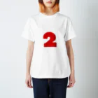 ふしめTシャツの2歳のふしめ (Red) スタンダードTシャツ