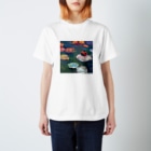 ノザキ-Nozakiの名画を楽しむてんとう虫〜水面の絵画〜 Regular Fit T-Shirt