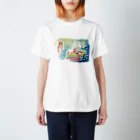 MINO三松堂のみみなりTシャツ  みみのなかはうみ Regular Fit T-Shirt