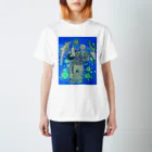 MIZUNO_ICHIの花咲き鯨と動物たち Regular Fit T-Shirt