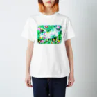 bimakoのお店のミドリとオハナとおひるねこ Regular Fit T-Shirt